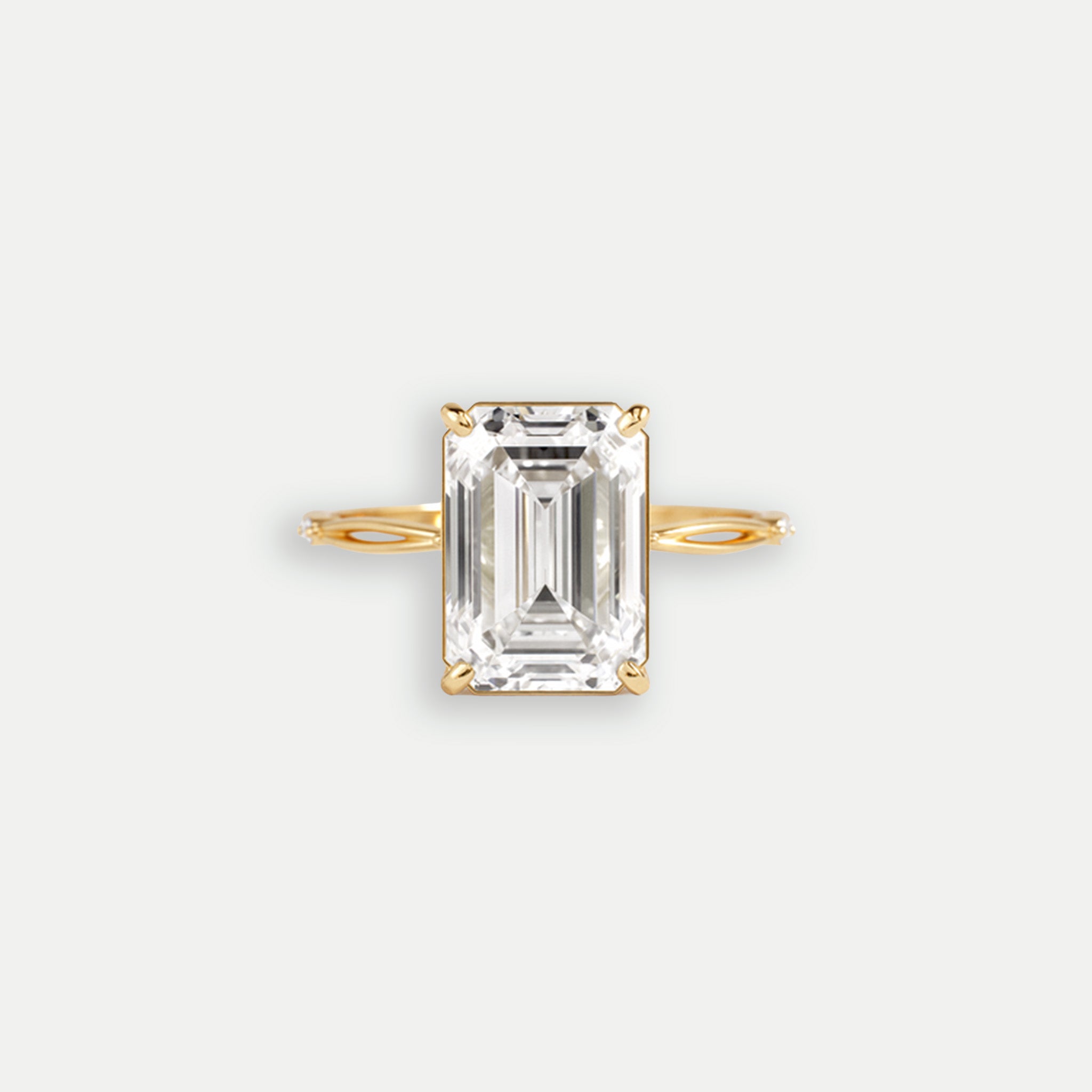 Anna Ring | Braided Engagement Ring with Side Diamonds – PAROI