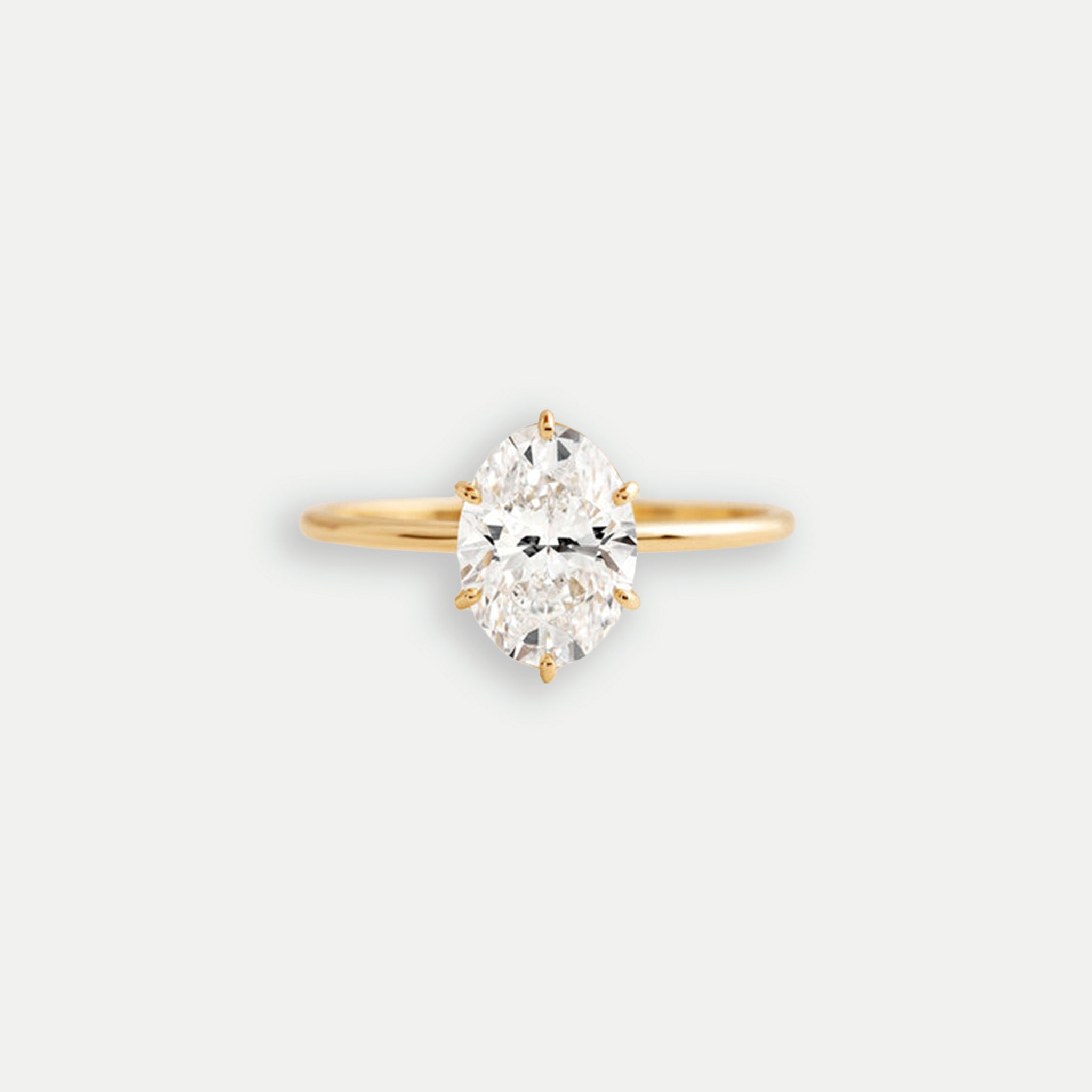 Gala Ring | Minimalist Gold and Diamond Engagement Ring – PAROI