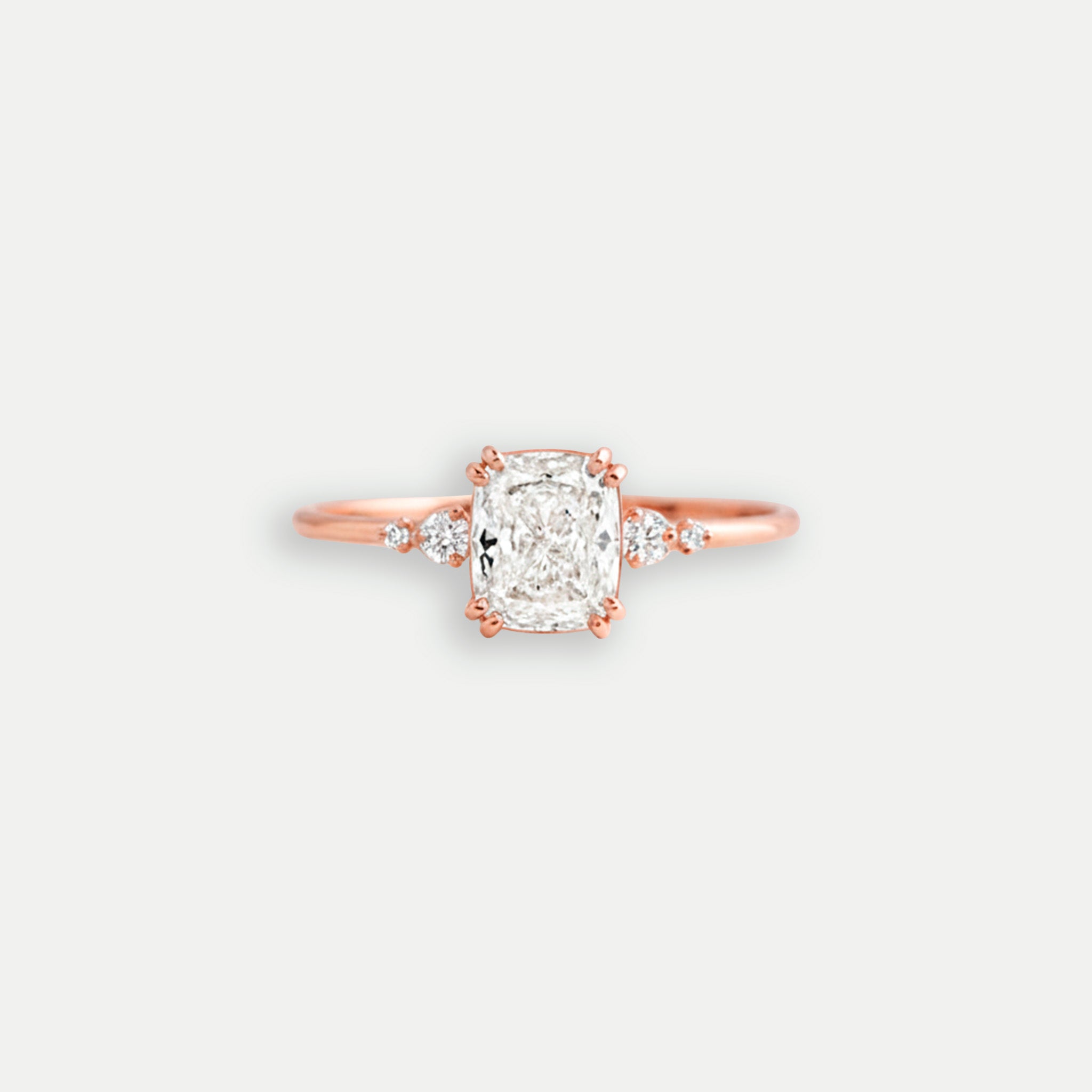 Iris Ring | Vintage Diamond and Double Claw Engagement Ring – PAROI