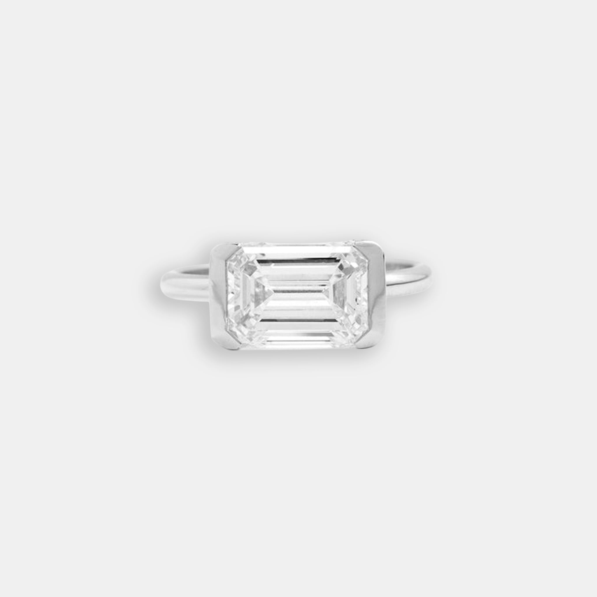 Judith Ring | Modern Semi-Bezel Diamond Engagement Ring – PAROI