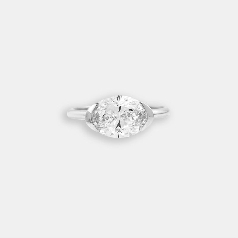 Judith Ring Judith Ring | Modern Semi-Bezel Diamond Engagement Ring – PAROI
