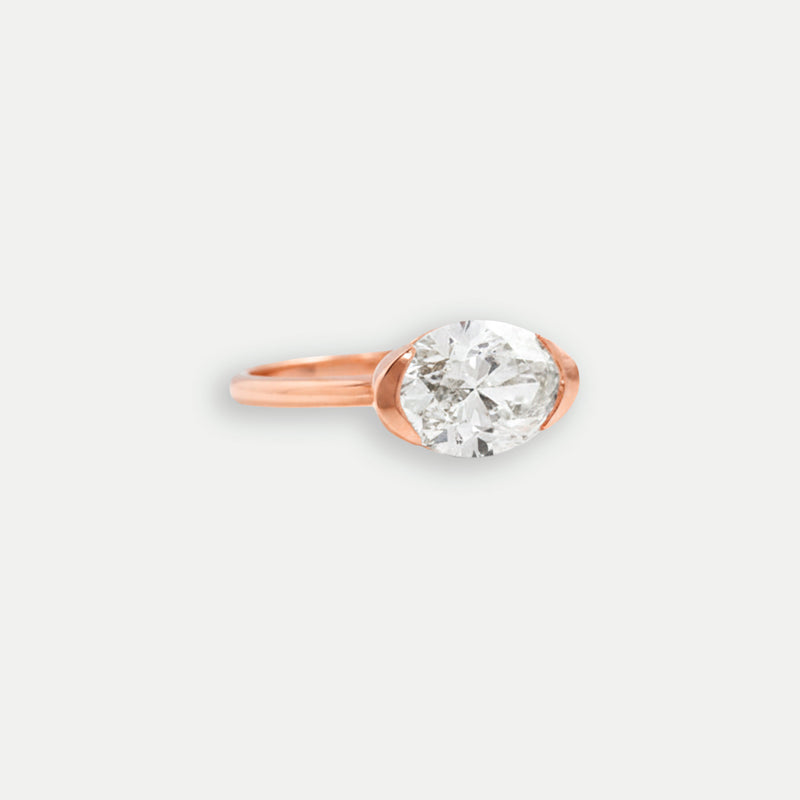 Judith Ring Judith Ring | Modern Semi-Bezel Diamond Engagement Ring – PAROI